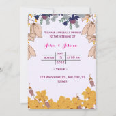 結婚式招待状 招待状 (正面)