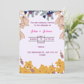 結婚式招待状 招待状 (スタンド正面)