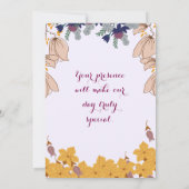 結婚式招待状 招待状 (裏面)