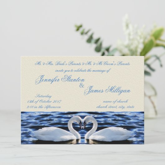 結婚式招待状 招待状 (スタンド正面)