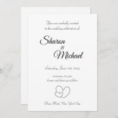 結婚式招待状 招待状 (正面/裏面)