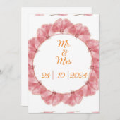 結婚式招待状 招待状 (正面/裏面)