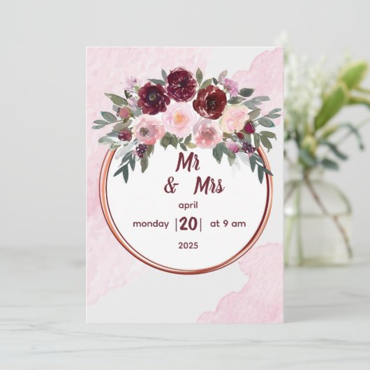 結婚式招待状 招待状 (スタンド正面)