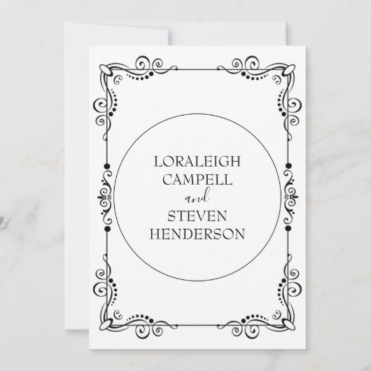 結婚式招待状 招待状 (裏面)