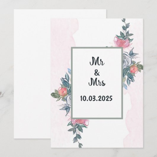 結婚式招待状 招待状 (正面/裏面)