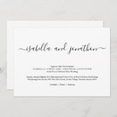 結婚式招待状 招待状 (正面/裏面)