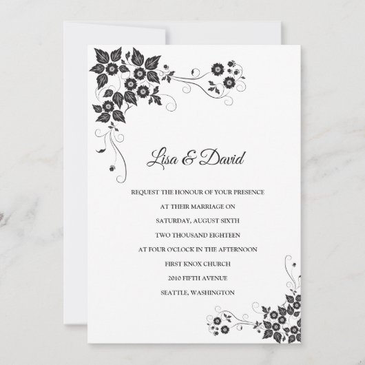 結婚式招待状 招待状 (正面)