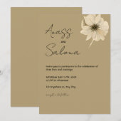 結婚式招待状 招待状 (正面/裏面)