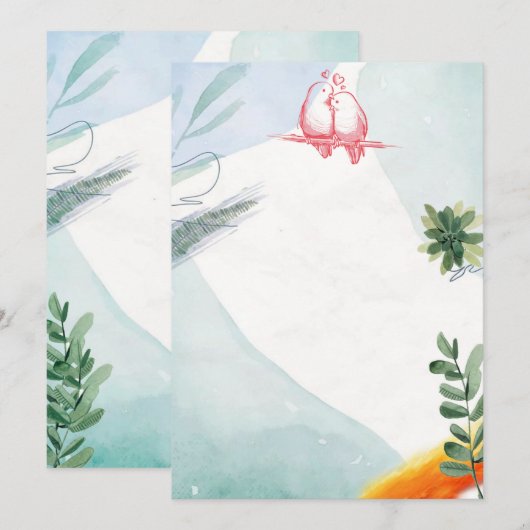 結婚式招待状 招待状 (正面/裏面)