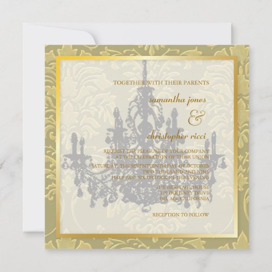 結婚式招待状 招待状 (裏面)