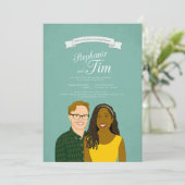 結婚式招待状 招待状 (スタンド正面)