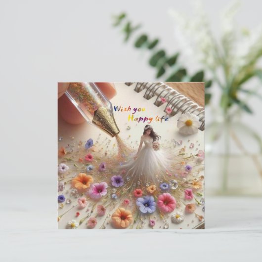 結婚式招待状 招待状 (スタンド正面)