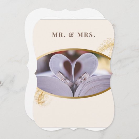 結婚式招待状 招待状 (正面/裏面)