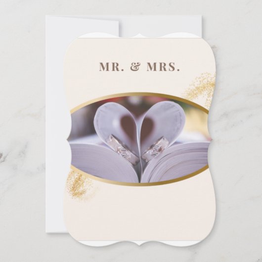 結婚式招待状 招待状 (正面)