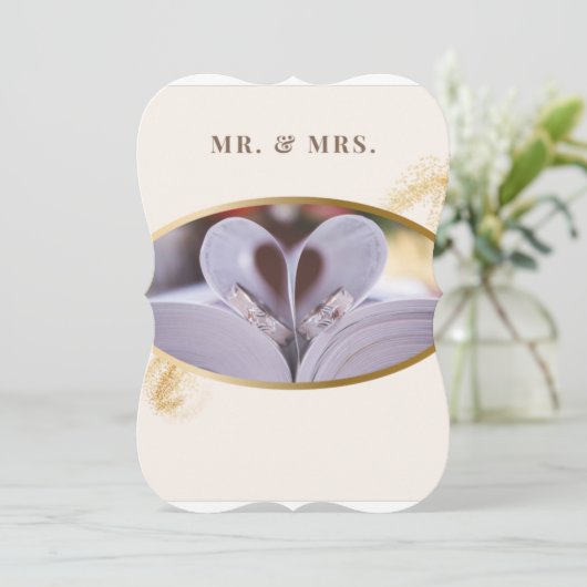 結婚式招待状 招待状 (スタンド正面)