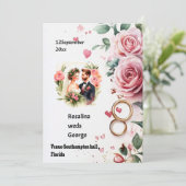 結婚式招待状 招待状 (スタンド正面)