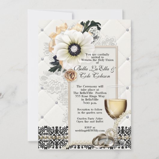 結婚式招待状 招待状 (正面)