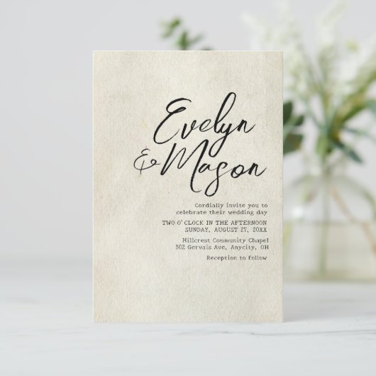 結婚式招待状 招待状 (スタンド正面)