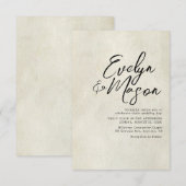 結婚式招待状 招待状 (正面/裏面)