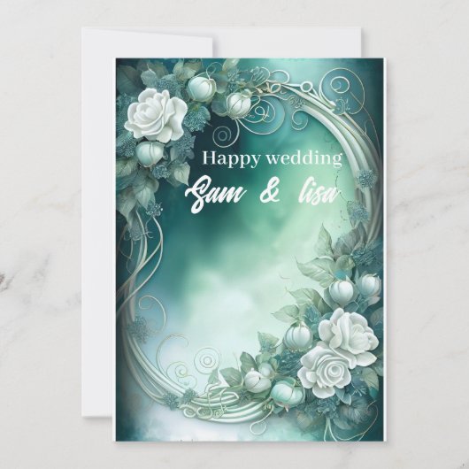 結婚式招待状 招待状 (正面)