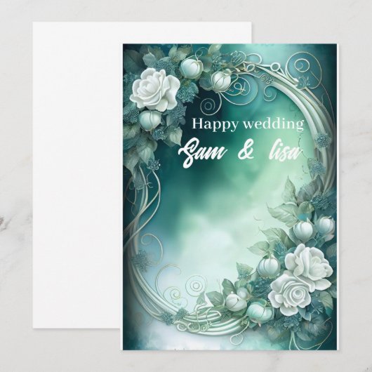 結婚式招待状 招待状 (正面/裏面)