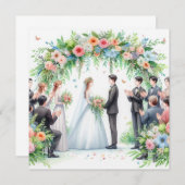 結婚式招待状 招待状 (正面/裏面)