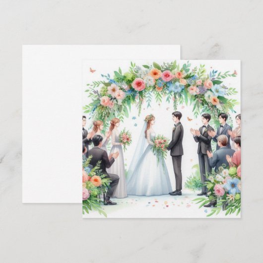 結婚式招待状 招待状 (正面/裏面)