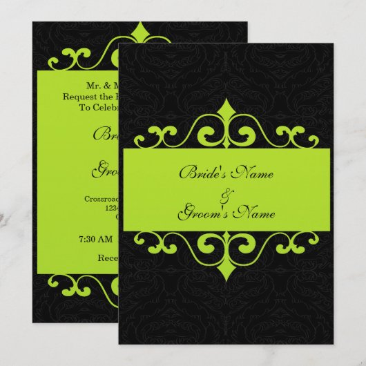 結婚式招待状 招待状 (正面/裏面)