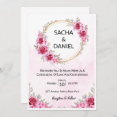 結婚式招待状 招待状 (正面/裏面)