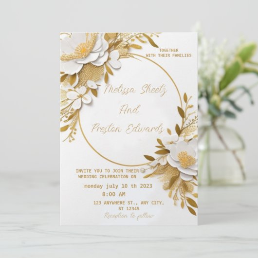 結婚式招待状 招待状 (スタンド正面)