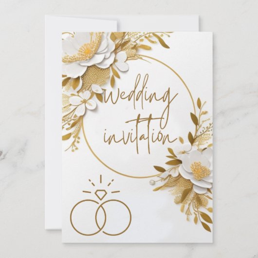 結婚式招待状 招待状 (裏面)