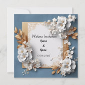 結婚式招待状 招待状 (正面)