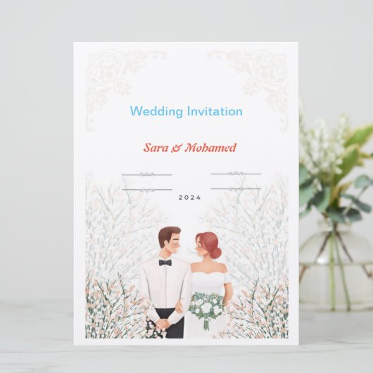 結婚式招待状- 招待状 (スタンド正面)