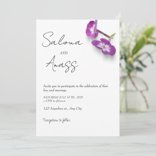 結婚式招待状 招待状 (スタンド正面)