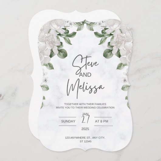 結婚式招待状 招待状 (正面/裏面)