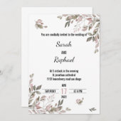 結婚式招待状 招待状 (正面/裏面)