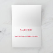 結婚式招待状 招待状 (内部)
