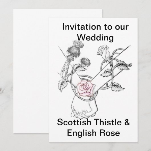 結婚式招待状 招待状 (正面/裏面)