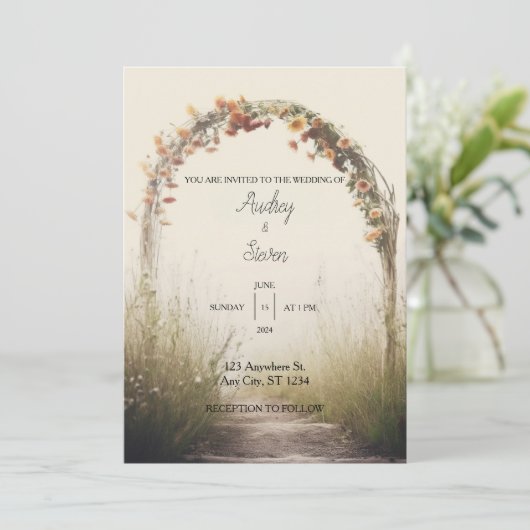 結婚式招待状 招待状 (スタンド正面)