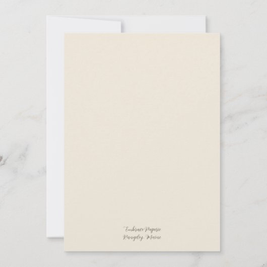 結婚式招待状 招待状 (裏面)