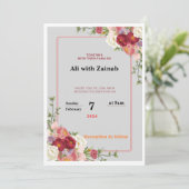 結婚式招待状 招待状 (スタンド正面)