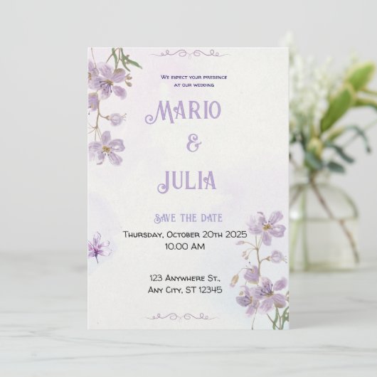 結婚式招待状 招待状 (スタンド正面)