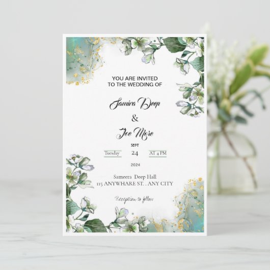 結婚式招待状 招待状 (スタンド正面)