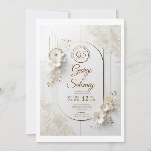 結婚式招待状 招待状 (正面)