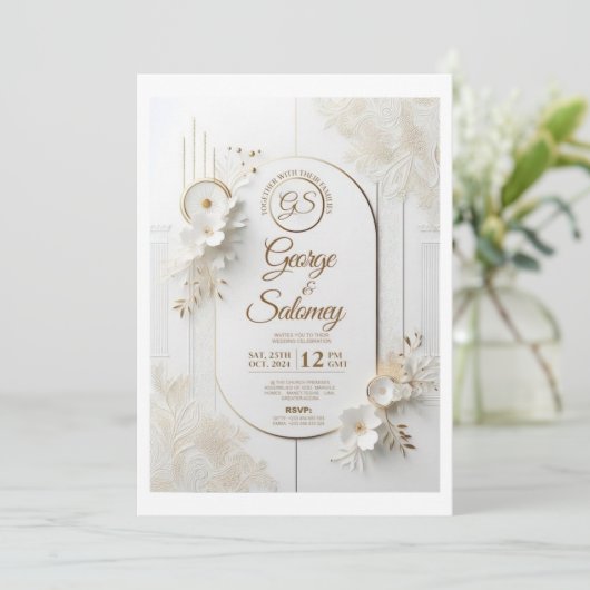 結婚式招待状 招待状 (スタンド正面)