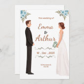 結婚式招待状 招待状 (正面/裏面)