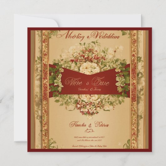 結婚式招待状 招待状 (正面)