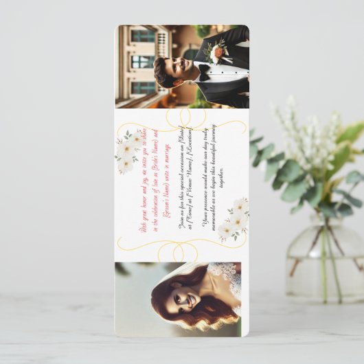 結婚式招待状 招待状 (スタンド正面)