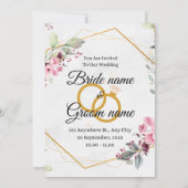 結婚式招待状 招待状 (裏面)