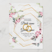 結婚式招待状 招待状 (正面/裏面)